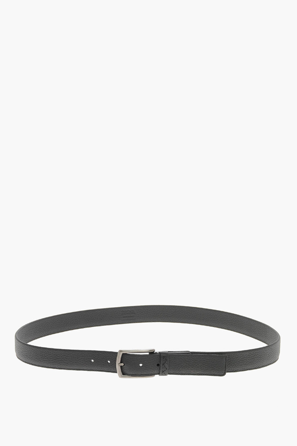 1500~Hammered Leather Belt with Metal Buckle