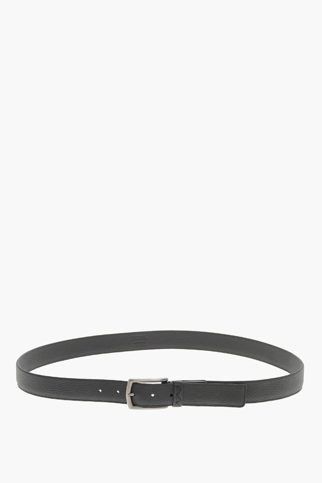 1500~Hammered Leather Belt with Metal Buckle