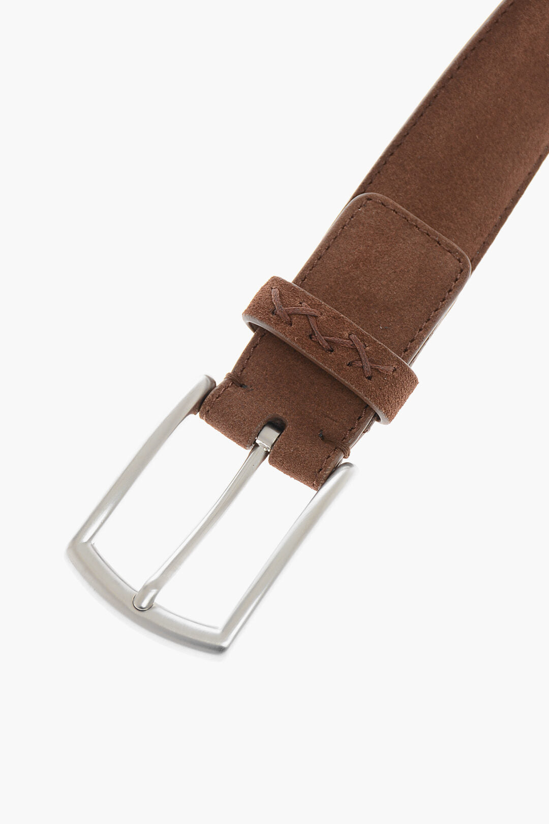 0405~Suede Belt with Metal Buckle