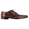 Ermenegildo Zegna Wingtip Oxford Shoes in Brown Leather