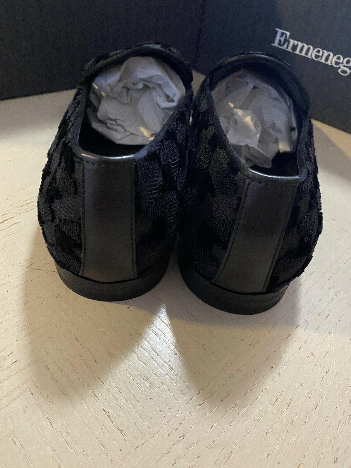 New $650 Ermenegildo Zegna Loafers Shoes Black 9.5 US Italy