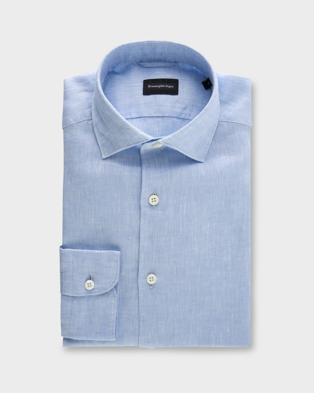 Light Blue Pure Linen Shirt