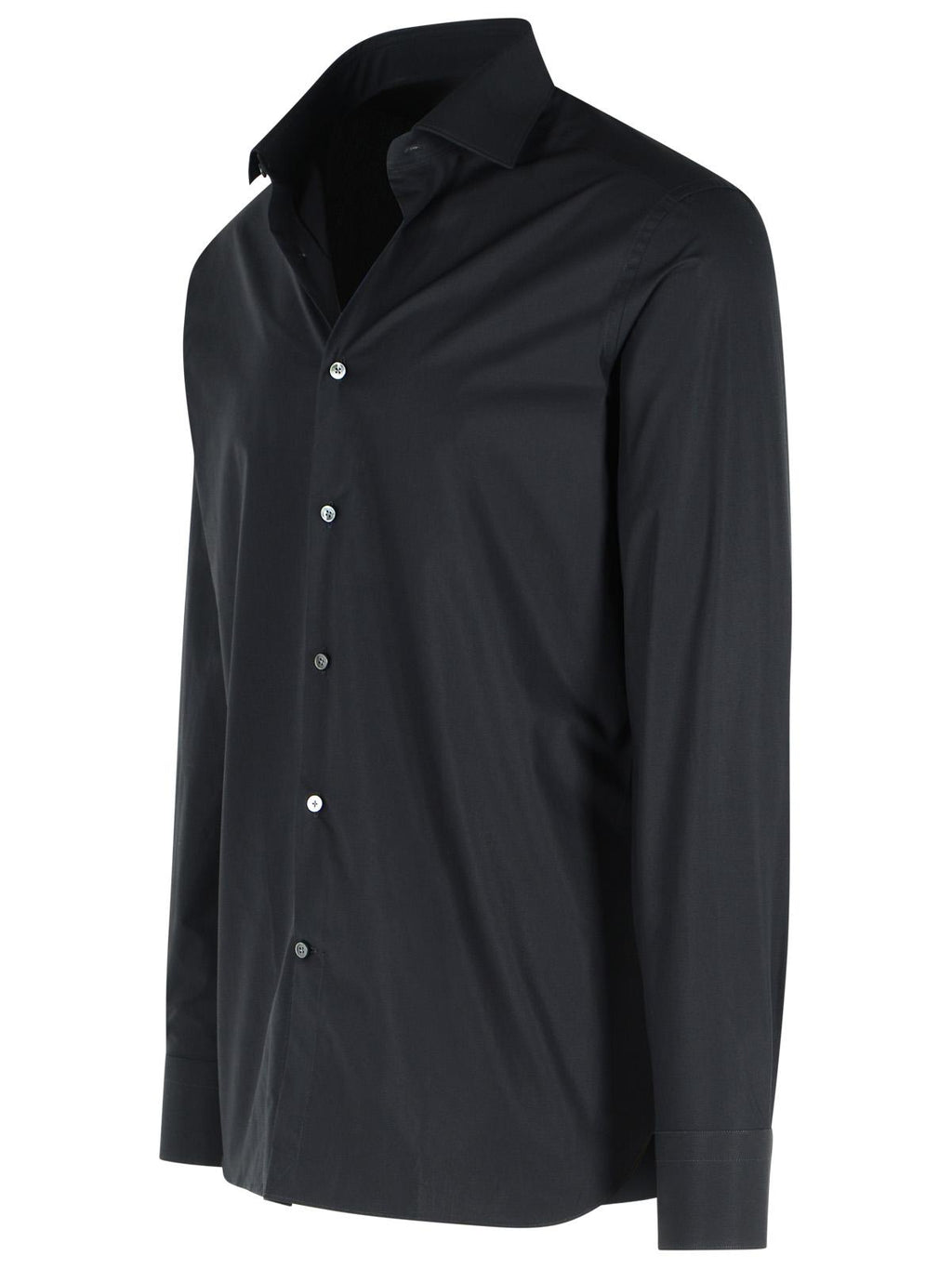 Zegna TROFEO Dark Blue Cotton Shirt