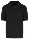 Zegna Cotton Polo Shirt Black Men
