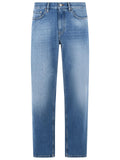 Zegna Light Blue Cotton Jeans Men