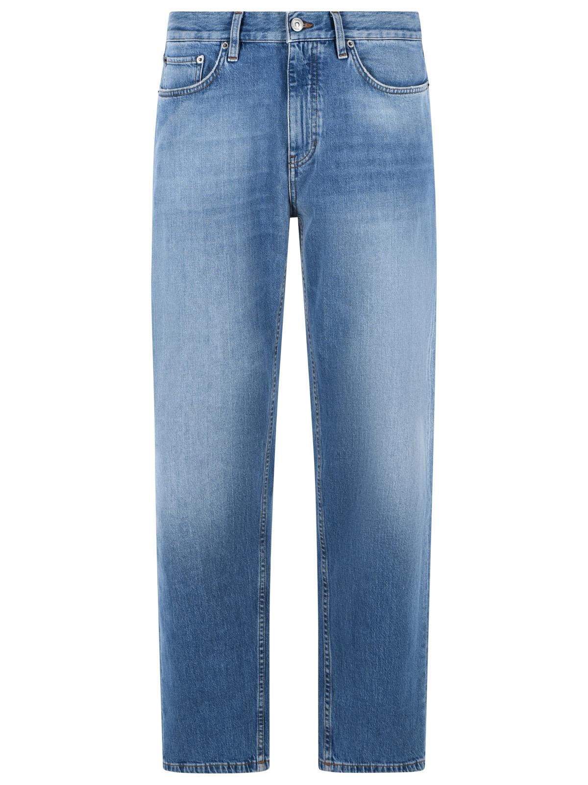Zegna Light Blue Cotton Jeans Men