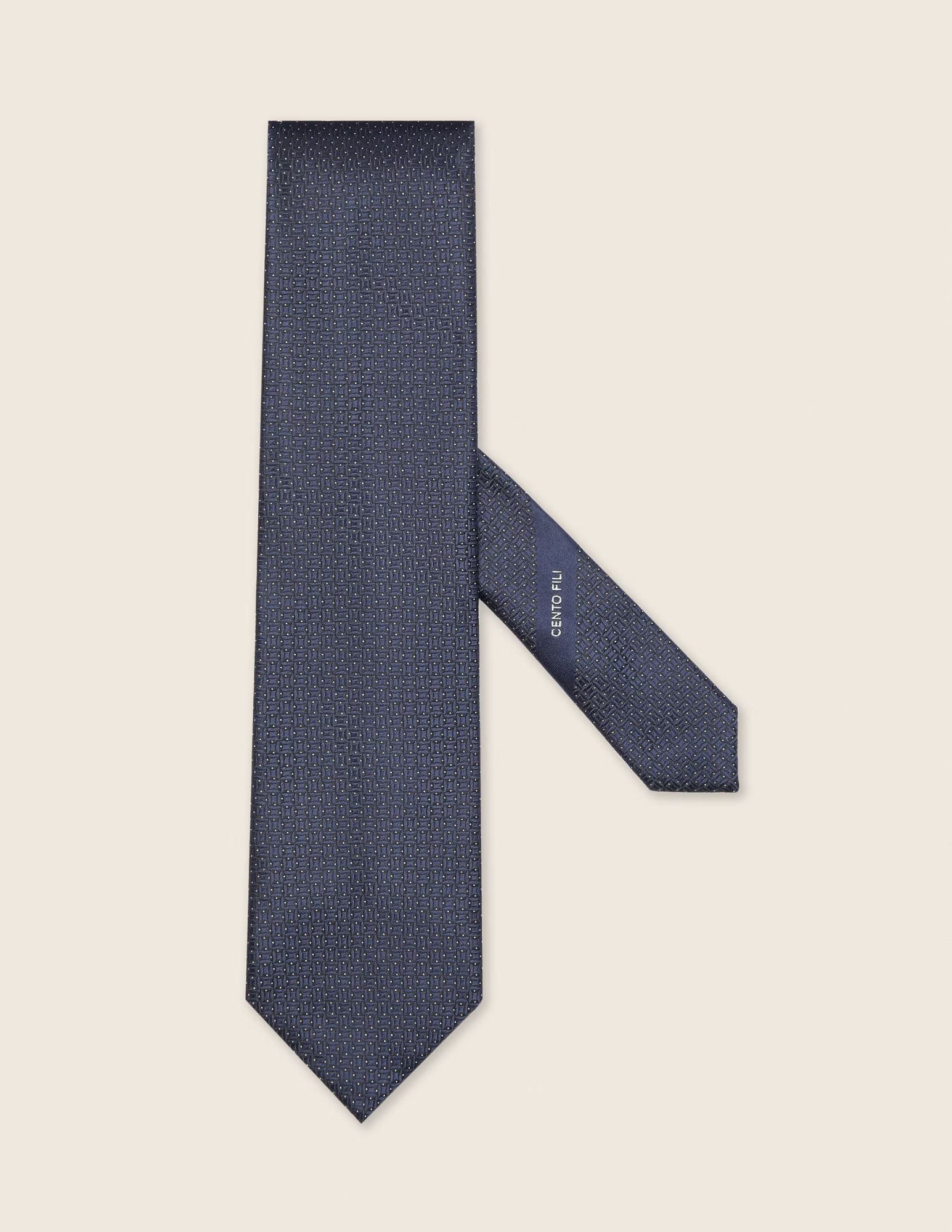 Zegna CENTO FILI Silk Tie | Navy