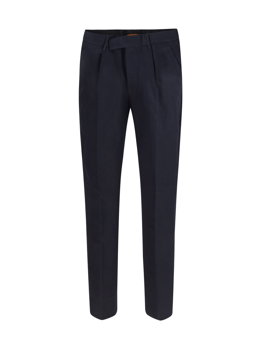 ZEGNA Cotton and linen tailored Pants