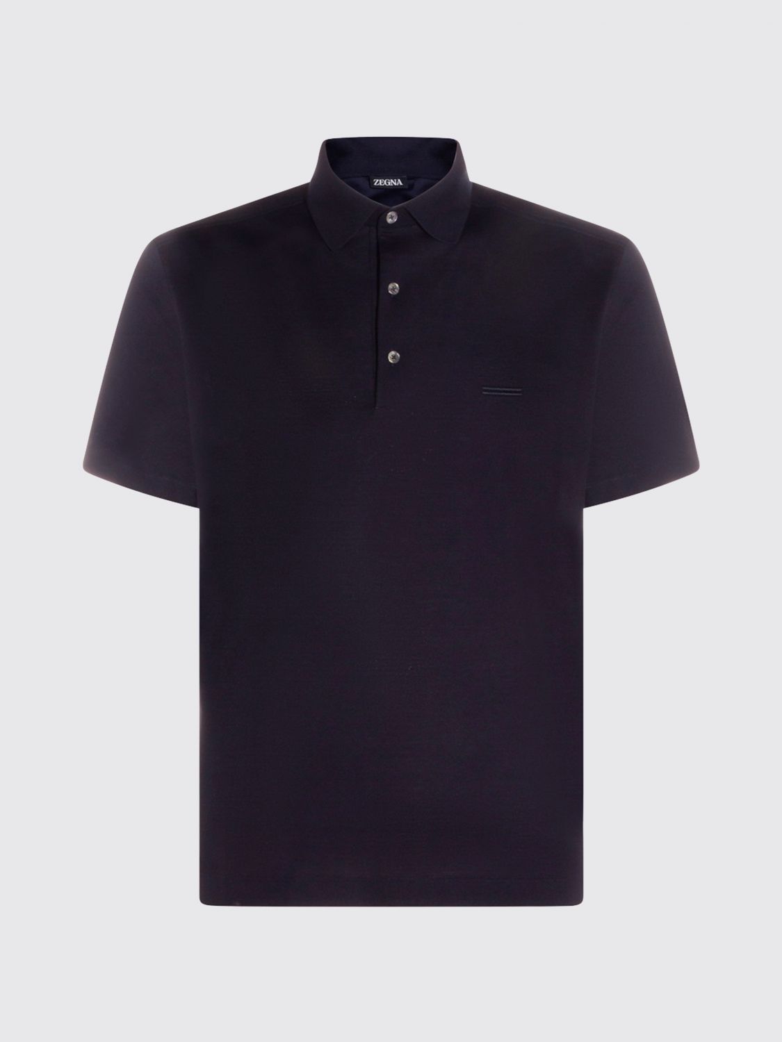 Zegna Polo Shirt Men Navy