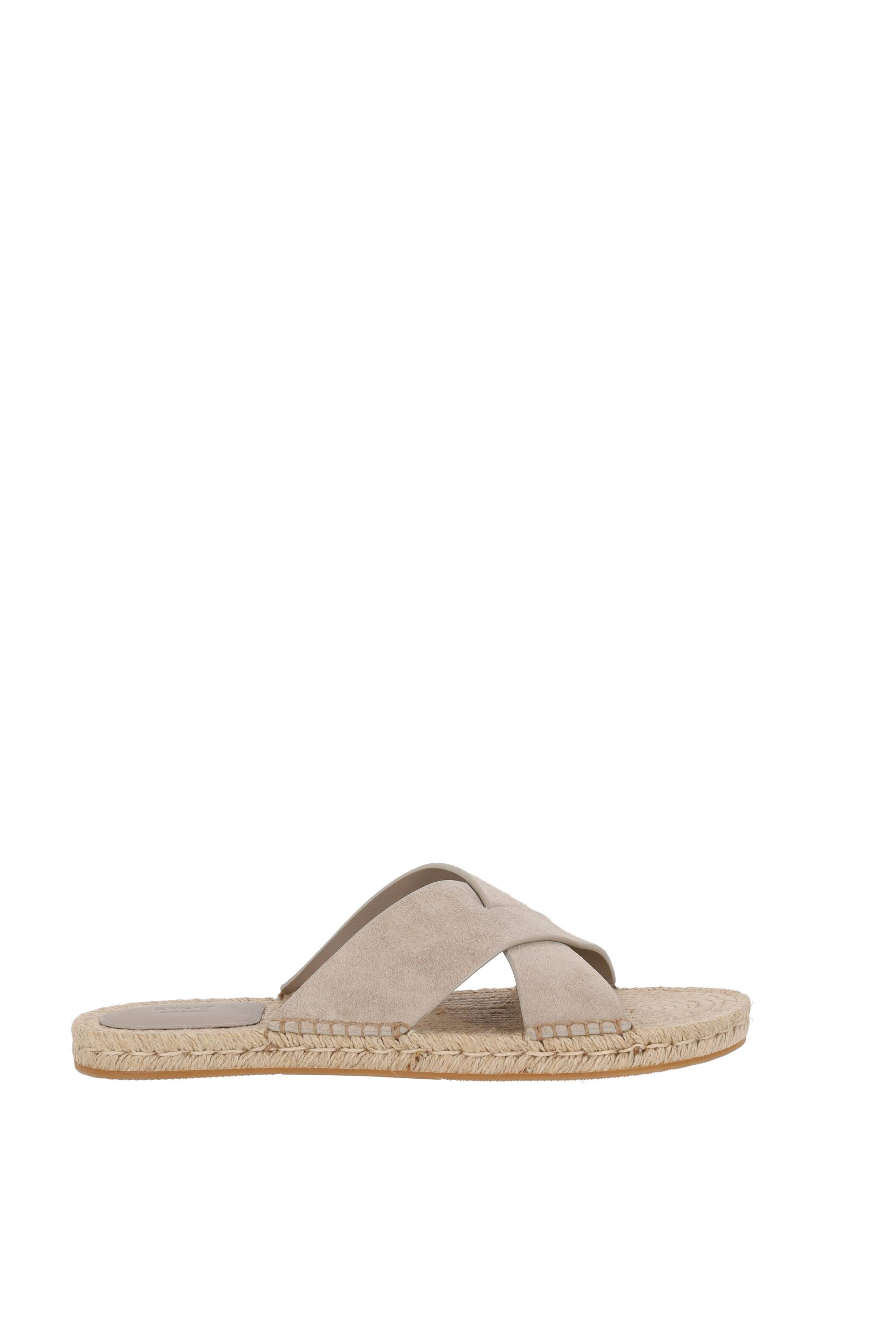 Sandalo in pelle scamosciata