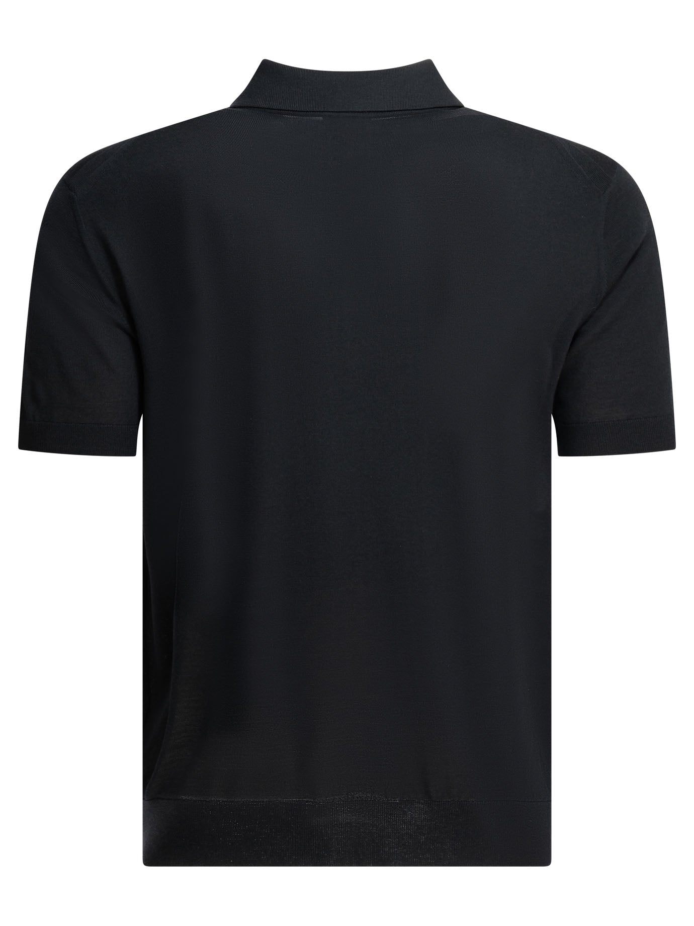 Zegna Wool Polo Shirt Blue Men