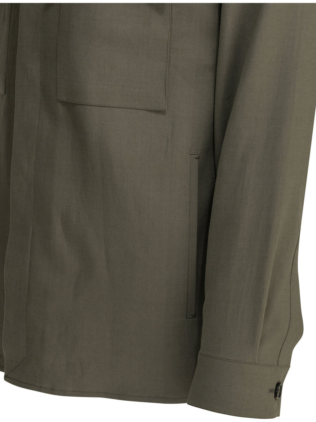 Zegna Overshirt Jacket Brown Men