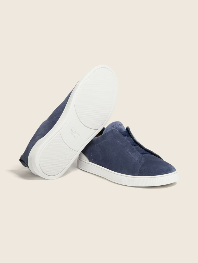 Zegna Triple Stitch Low Top Sneaker