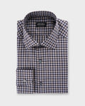 Black Beige And White Check Premium Cotton Shirt
