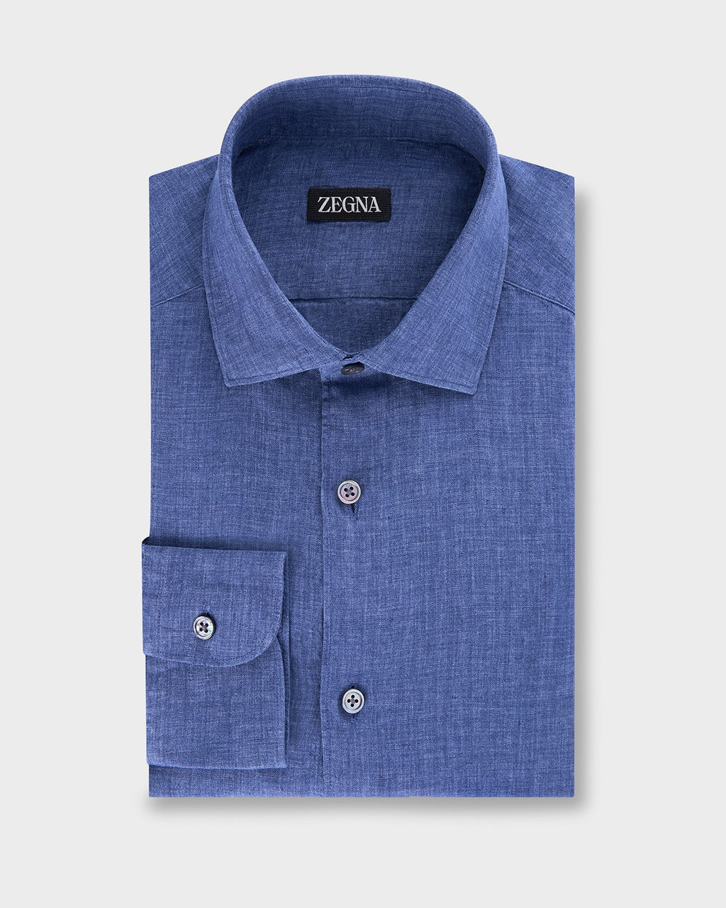 Mid Blue Linen Shirt
