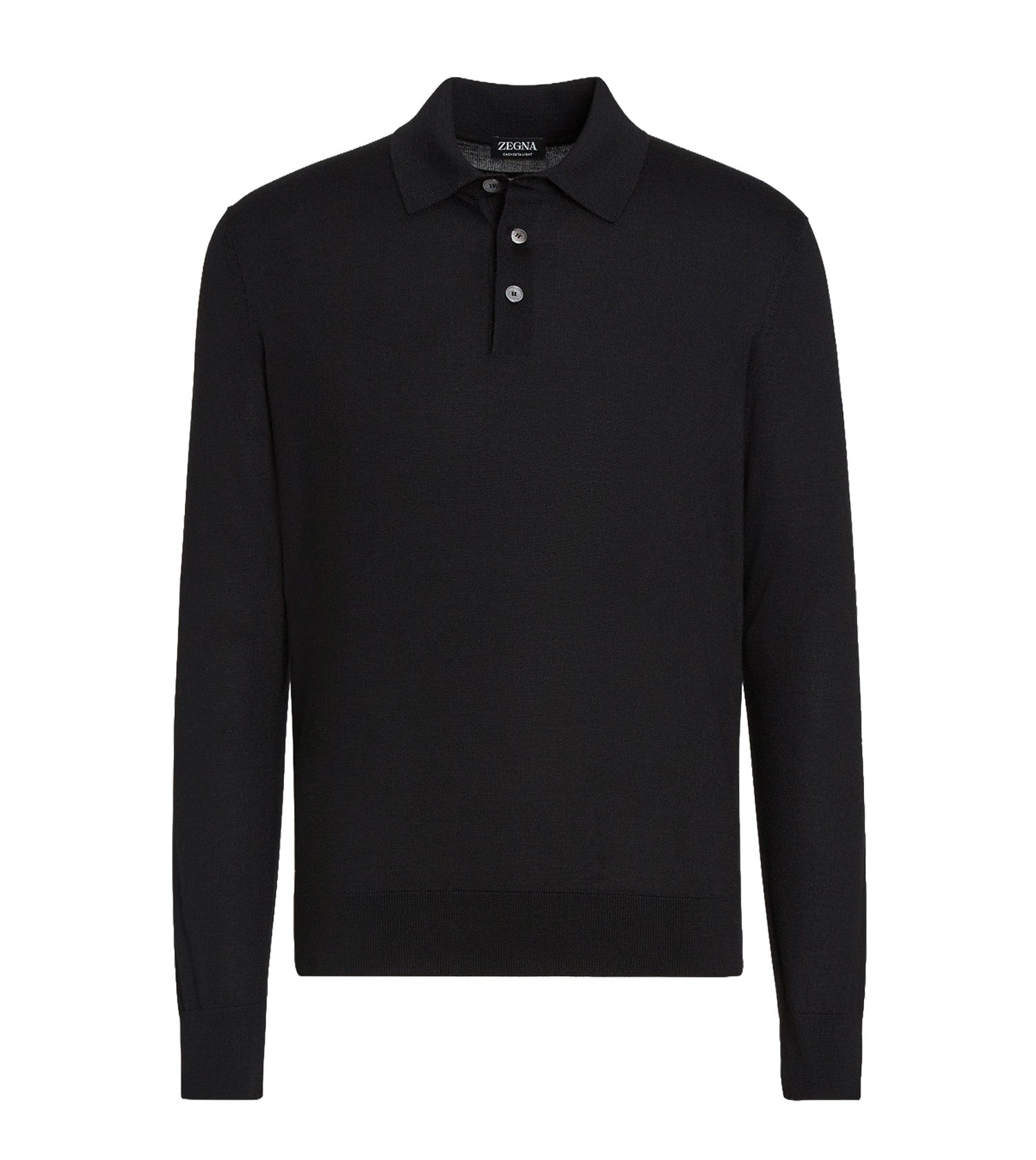 ZEGNA Cashseta Long Sleeve Polo