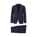 Zegna Wool Mohair Evening Suit Blue Men