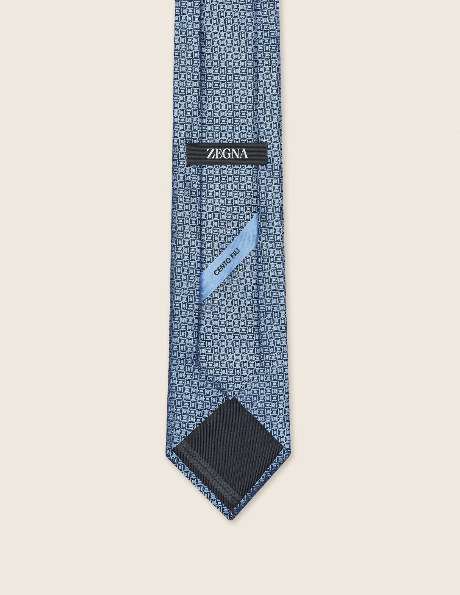 Zegna CENTO FILI Silk Tie | Light Blue