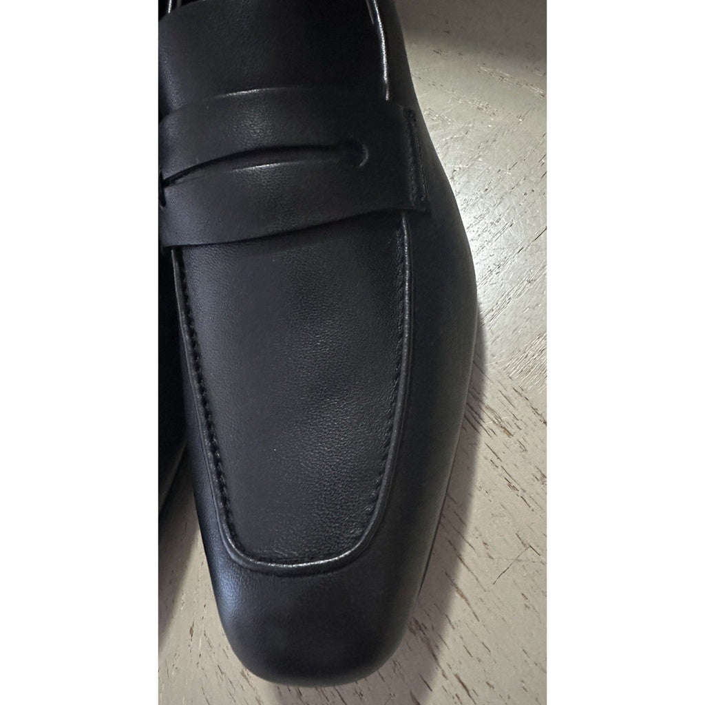 New $1190 Ermenegildo Zegna Reverse Construction Loafers Black 6.5 US/39.5 Eu