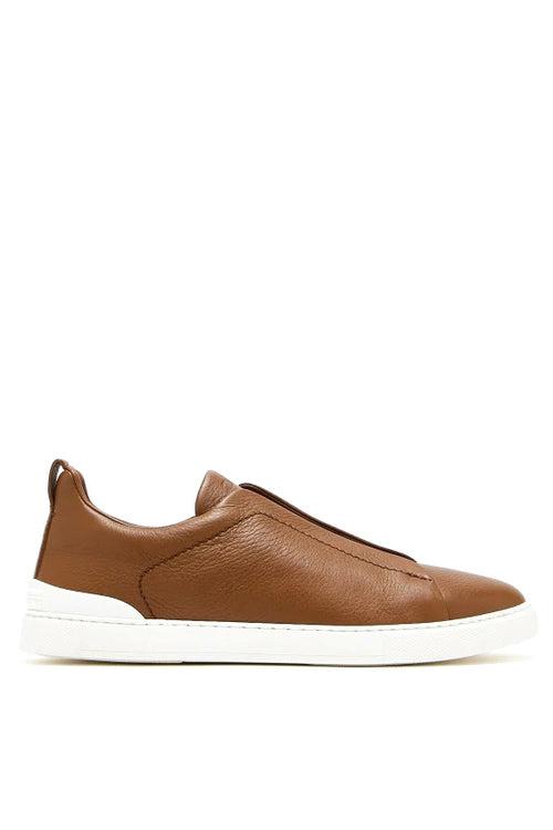 Sneakers Triple Stitch in pelle di cervo