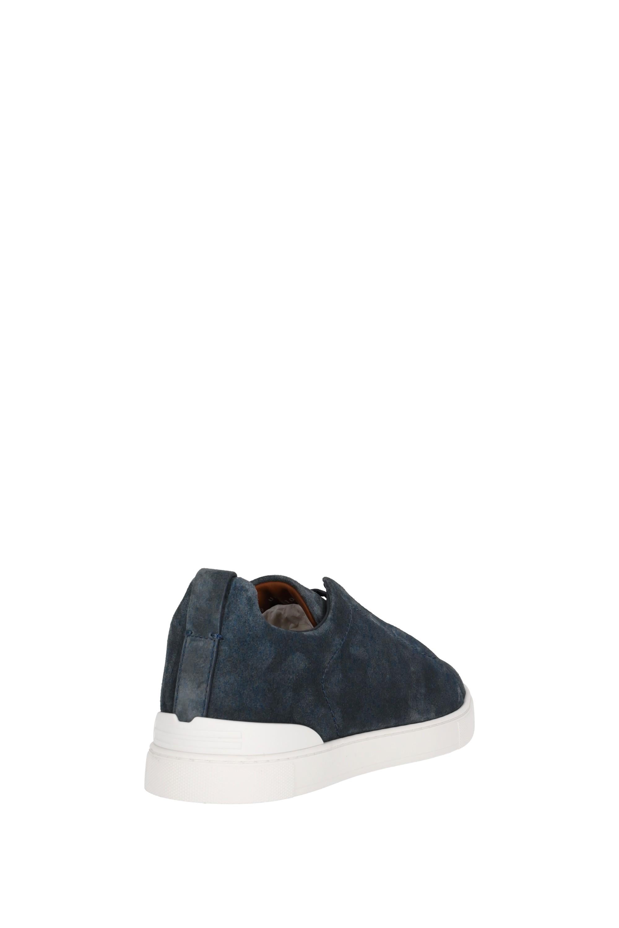 Sneakers Triple Stitch in camoscio