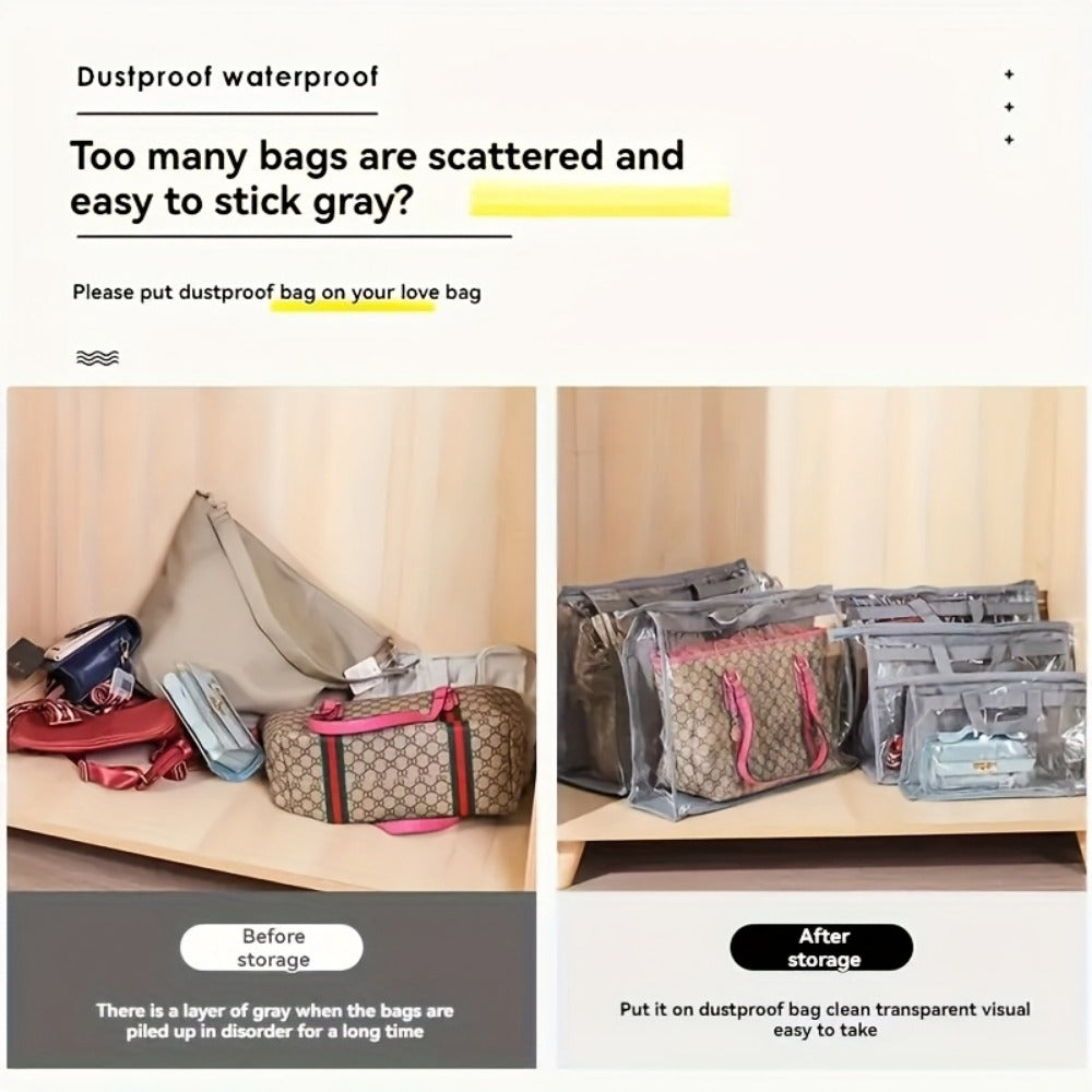 Travel Organizer Bag – 10 Pack, Transparent – Dust