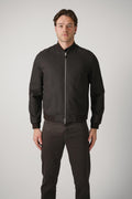 Zegna Oasi Linen Outerwear Jacket Deep Brown