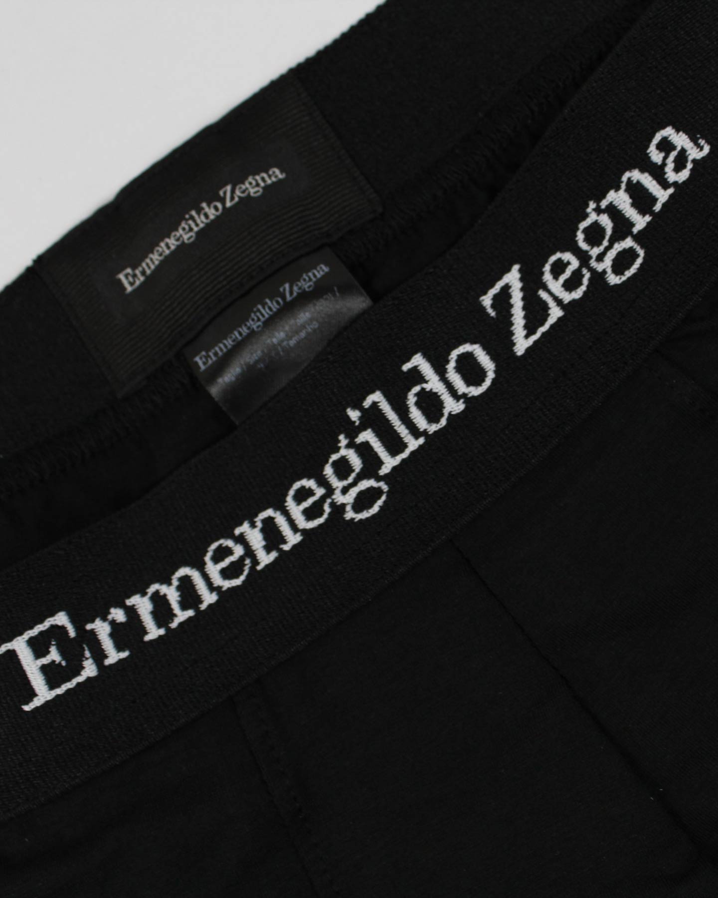 Ermenegildo Zegna Boxer Brief Black Men Underwear Stretch Cotton XXXL