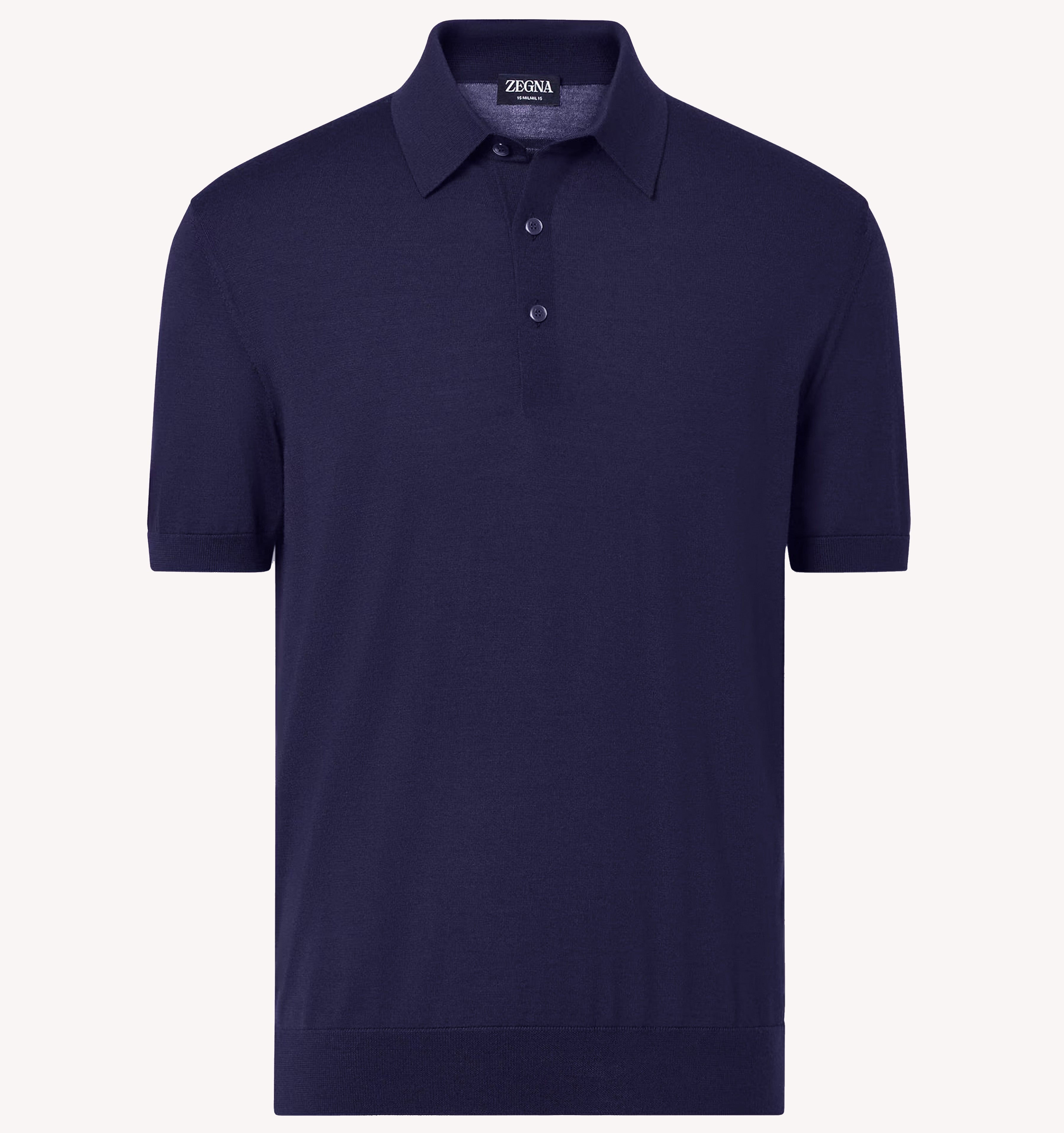 Zegna Knit Polo in Blue